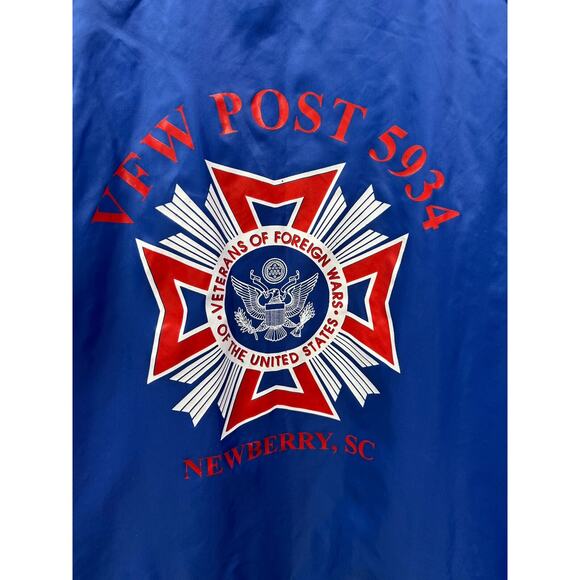 Vintage Veteran's of Foreign War VFW Newberry SC Jacket Mens 3XL snap front - Picture 3 of 9